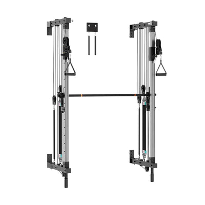 Smith Machine Built for Complete Home Training, Wall-Mounted Design, 370 lbs Resistance, Multi-User Capability
