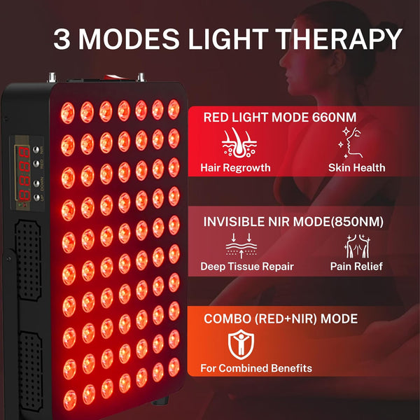 Red Light Therapy Panel Designed for Recovery, 70 Dual Chip LEDs, 660nm & 850nm Wavelengths, 350W high-quality