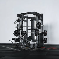 Smith Machine Cable Crossover Built for Strength Training, 390KG Weight Stack, Multi-Function Design, Home Gym