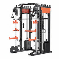 Smith Machine Cable Crossover Built for Strength Training, 390KG Weight Stack, Multi-Function Design, Home Gym