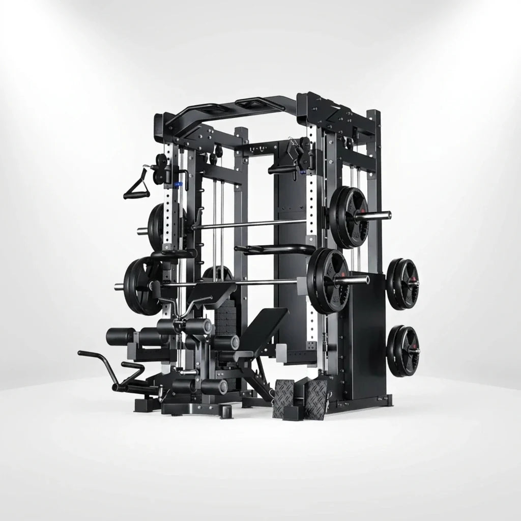 Smith Machine Cable Crossover Built for Strength Training, 390KG Weight Stack, Multi-Function Design, Home Gym — Studio Shot
