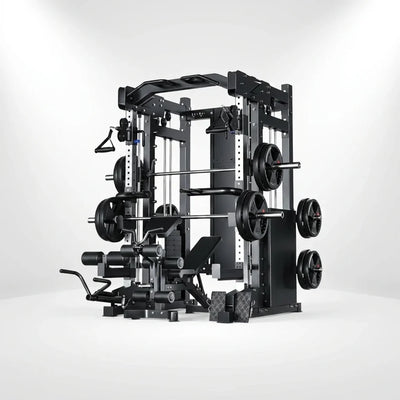 Smith Machine Cable Crossover Built for Strength Training, 390KG Weight Stack, Multi-Function Design, Home Gym