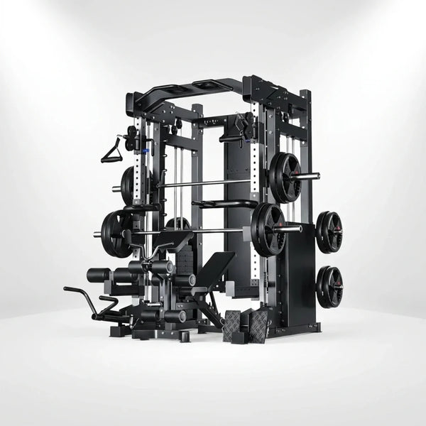 Smith Machine Cable Crossover Built for Strength Training, 390KG Weight Stack, Multi-Function Design, Home Gym — Studio Shot
