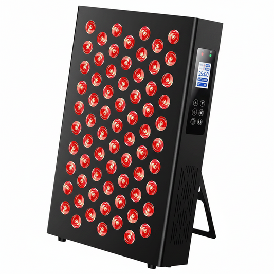 Red Light Therapy Panel Designed for At-Home Wellness, 5 Wavelengths, Metal Case, Adjustable Modes